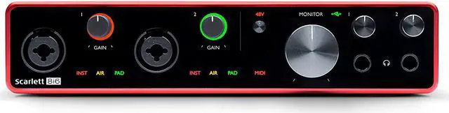 Alt view image 16 of 20 - Focusrite Scarlett 8i6 3rd Generation Audio Interface