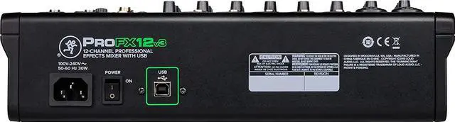 Alt view image 3 of 14 - Mackie ProFX12v3 USB Mixer