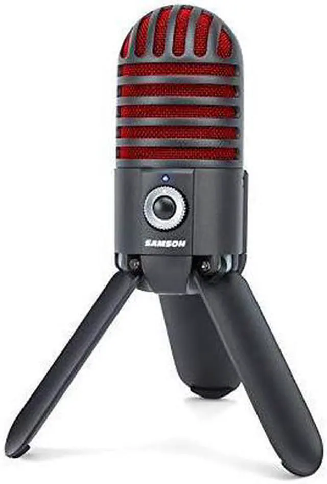 Alt view image 4 of 9 - Samson Meteor Mic USB Studio Microphone, Limited Edition - Titanium Black/Red