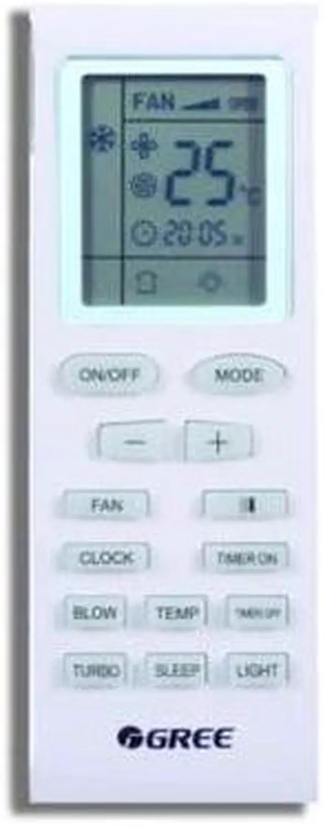 Main image of GREE 305100621 Replacement remote (YB1F2F XFAN)