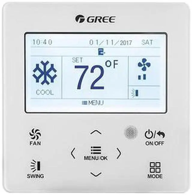 Main image of Gree MC20700360 XK-76 Progammable Wired Remote Command Center