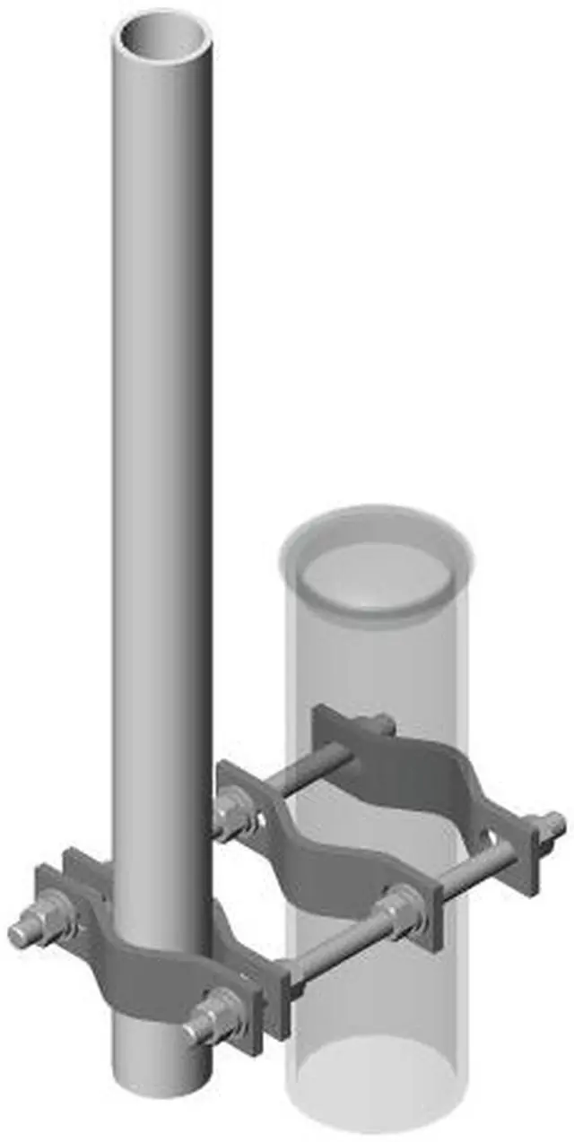 Main image of CommScope - GP-S24 - GPS Antenna Mount, Steel, Wall Mount, 1.9 in. O.D., 24 in. Pipe, 24 L x 4 H x 4 in. W