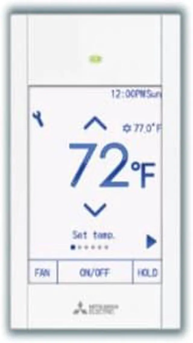 Main image of Mitsubishi PAR-CT01MAU-SB, Touch MA Remote Controller