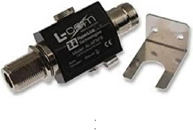 Alt view image 2 of 2 - L-com AL-NFNFB-9 N-Fem to N-Fem Bulkhead 90V Lightning Protector