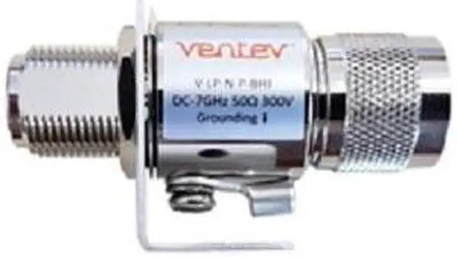 Main image of Ventev V-LP-N-P-BHJ Lightning Arrestor 0-7 GHz (N-Female/N-Male)