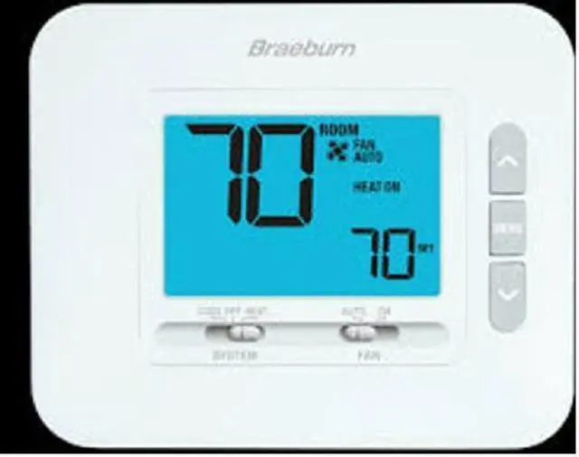 Main image of Braeburn 1030 Economy Non-Programmable 1H / 1C Thermostat with 3" Display