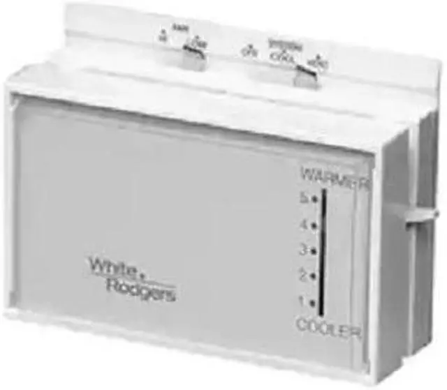 Main image of 1F51N-619 White Rodgers Cooling Only White Single Stage Mechanical Thermostat