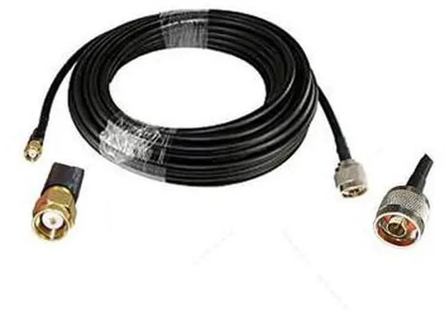 Alt view image 2 of 3 - RFWEL Infra 50ft LMR 400-series Equivalent Low Loss Cable with N-Male to SMA-Male Connectors