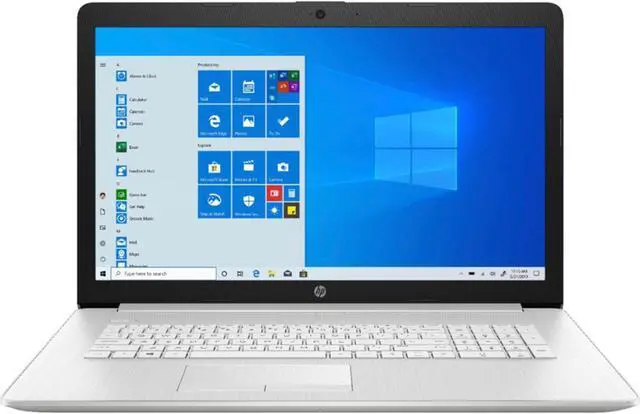 Main image of HP 17 Laptop 17.3" FHD IPS Anti-Glare 11th Gen Intel Quad-Core i5-1135G7 32GB DDR4 512GB SSD Intel Iris Xe Graphics HDMI WiFi5 Bluetooth4.2 Win10 Silver