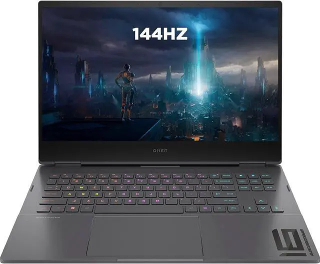 Main image of HP Omen 16 Gaming Laptop 16.1" FHD IPS 144Hz 100% sRGB Display AMD Octa-Core Ryzen 7 6800H Processor 16GB RAM 512GB SSD NVIDIA GeForce RTX 3060 6GB RGB Backlit USB-C B&O HDMI Webcam Win11 Black