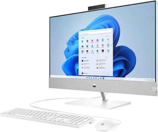 Alt view image 2 of 6 - HP Pavilion 27 Premium All-in-One Desktop Computer 27" FHD IPS Anti-glare (72% NTSC) AMD Ryzen 5000 Series Quad-Core Ryzen 3 5425U Processor 8GB DDR4 256GB SSD HDMI Pop-up Privacy Camera Win11
