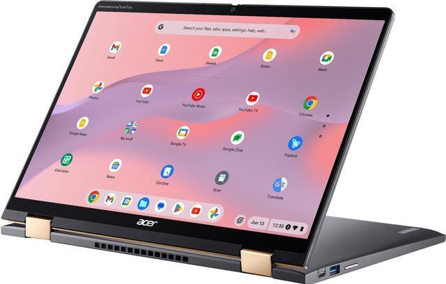 Alt view image 3 of 6 - Acer Chromebook Spin 714 2-in-1 Laptop 14" FHD+ IPS Touchscreen 13th Generation Intel 10-core i5-1335U Processor 8GB DDR4 2TB SSD Backlit Keyboard USB-C Thunderbolt HDMI Sleeve ChromeOS Silver