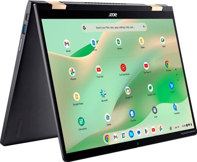 Main image of Acer Chromebook Spin 714 2-in-1 Laptop 14" FHD+ IPS Touchscreen 13th Generation Intel 10-core i5-1335U Processor 8GB DDR4 2TB SSD Backlit Keyboard USB-C Thunderbolt HDMI Sleeve ChromeOS Silver