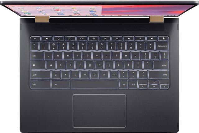 Alt view image 4 of 6 - Acer Chromebook Spin 714 2-in-1 Laptop 14" FHD+ IPS Touchscreen 13th Generation Intel 10-core i5-1335U Processor 8GB DDR4 2TB SSD Backlit Keyboard USB-C Thunderbolt HDMI Sleeve ChromeOS Silver