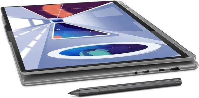 Alt view image 3 of 7 - Lenovo Yoga 7 16 2-in-1 Laptop 16" WUXGA IPS Touchscreen AMD 8-Core Ryzen 7 7735U 16GB DDR5 1TB SSD Radeon 680M Graphic Backlit Fingerprint USB-C FHD Privacy Camera Pen Win11Pro Silver