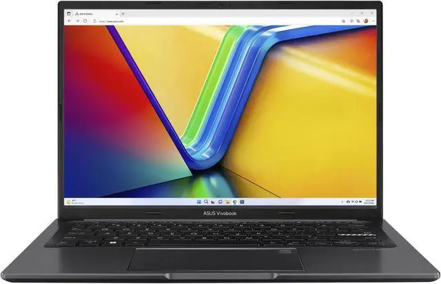 Main image of Asus VivoBook 14 Business Laptop 14" FHD+ IPS AMD 8-Core Ryzen 7 7730U Processor 16GB DDR4 2TB SSD Fingerprint USB-C SonicMaster Win11 Black