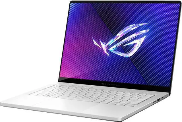 Alt view image 4 of 7 - ASUS ROG Zephyrus G14 Gaming Laptop 14" QHD OLED 120Hz (100% DCI-P3) AMD 8-core Zen 4 Ryzen 9 8945HS 16GB DDR5 2TB SSD GeForce RTX 4060 8GB Graphic Backlit USB4 Win11 White