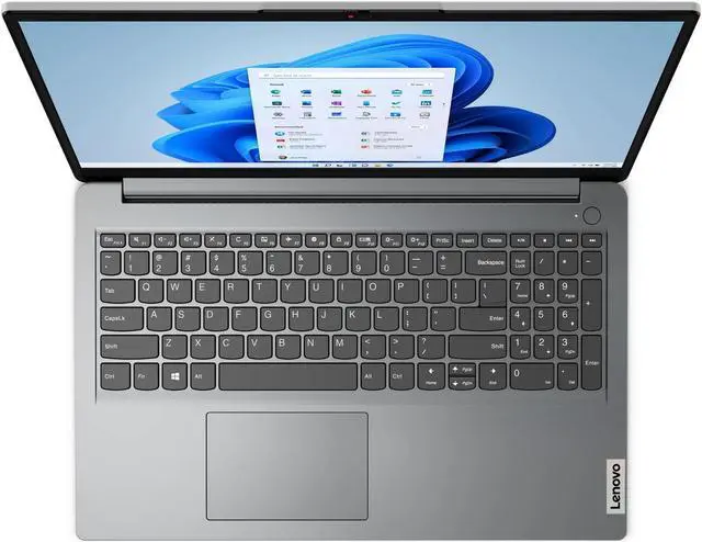 Alt view image 2 of 6 - Lenovo IdeaPad 1 Business Laptop 15.6" FHD Anti-glare Intel 10-Core i5-1235U Processor 16GB DDR4 1TB SSD USB-C Privacy Camera Win11 Gray