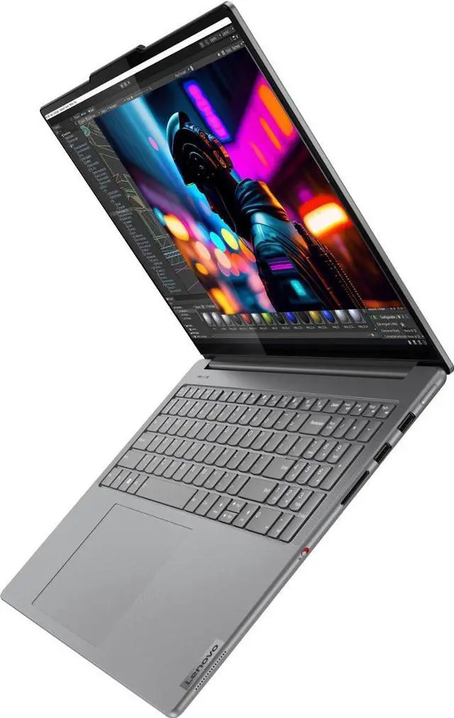 Alt view image 4 of 5 - Lenovo Yoga Pro 9 Gaming AI PC Laptop 16" 3.2K Mini LED 165Hz (Touch, 100% DCI-P3, 1200nits, HDR1000) Intel 16-Core Ultra 9 185H 32GB DDR5 1TB SSD GeForce RTX 4060 Backlit Win11Pro Gray