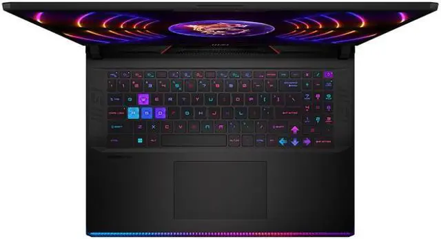 Alt view image 2 of 5 - MSI Raider GE68HX Gaming Laptop 16" FHD+ IPS 144Hz Intel 24-core i9-14900HX 64GB DDR5 1TB SSD GeForce RTX 4070 RGB Backlit Thunderbolt4 USB-C Dynaudio FHD IR Privacy Camera Win11 Black
