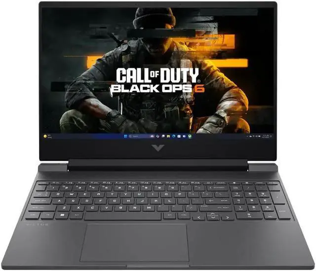Main image of HP Victus 15 Gaming Laptop 15.6" FHD IPS 144Hz (AMD FreeSync Premium) AMD 6-core Ryzen 5 7535HS 16GB DDR5 512GB SSD Radeon RX 6550M Backlit USB-C Fast Charging Win11