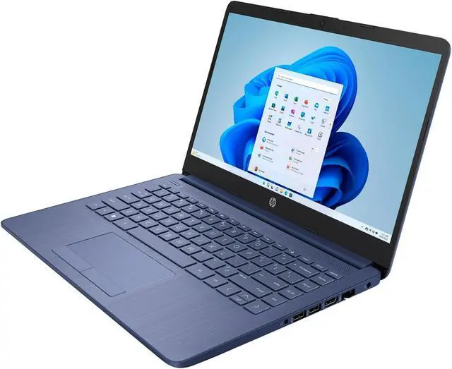 Alt view image 3 of 7 - HP 14 Lightweight Student & Business Laptop 14" HD Intel 4-core Celeron N4120 16GB DDR4 64GB eMMC + 64GB SD Card USB-C Long-Lasting Battery Office365(1-Yr) Win11