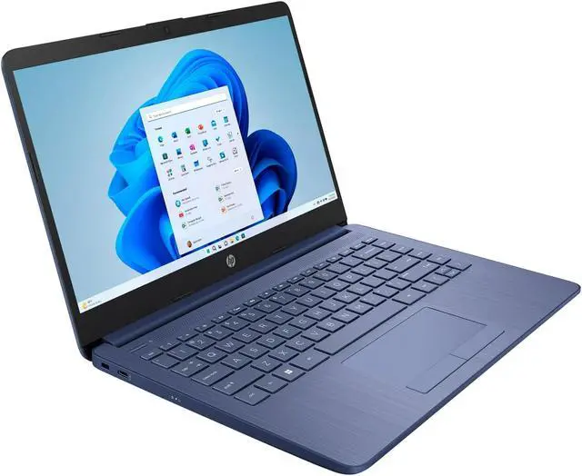 Alt view image 2 of 7 - HP 14 Lightweight Student & Business Laptop 14" HD Intel 4-core Celeron N4120 16GB DDR4 64GB eMMC + 64GB SD Card USB-C Long-Lasting Battery Office365(1-Yr) Win11