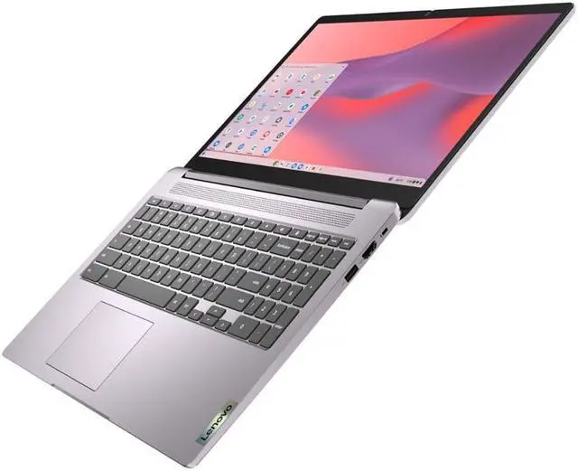 Alt view image 4 of 7 - Lenovo IdeaPad 3 Chromebook Laptop 15.6" FHD Anti-glare Intel Celeron N4500 4GB DDR4 64GB eMMC + 64GB SD Card Privacy Camera USB-C Long-Lasting Battery