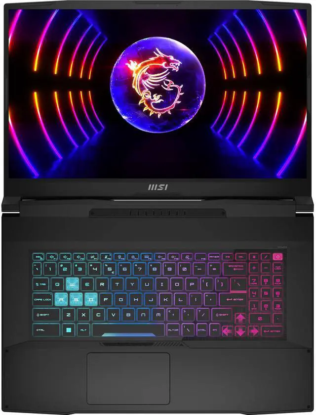Alt view image 2 of 6 - MSI Katana A17 AI Gaming Laptop 17.3" FHD 240Hz AMD 8-core AI-Capable Ryzen 7 8845HS 32GB DDR5 2TB SSD GeForce RTX 4070 RGB Backlit Nahimic Win11