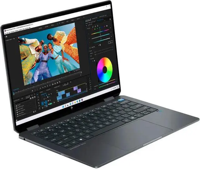 Alt view image 5 of 5 - HP OmniBook Ultra Flip Copilot+ AI PC 2-in-1 Laptop 14" 3k OLED Touch Intel 8-core Ultra 9 Series 2 288V 32GB DDR5 4TB SSD Backlit Fingerprint 9MP IR AI Privacy Camera Poly Win11
