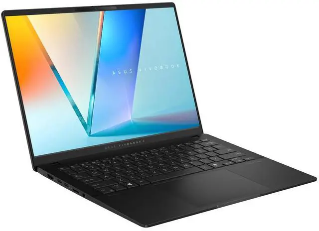 Alt view image 2 of 5 - Asus Vivobook S 14 Copilot+ AI PC Laptop 14" 2880x1800 OLED 120Hz (600nits HDR) AMD 10-core Ryzen AI 9 365 32GB DDR5 1TB SSD RGB Backlit Smart Amp Harman/kardon FHD IR Privacy Camera Win11