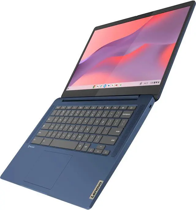 Alt view image 4 of 7 - Lenovo IdeaPad Slim 3 Chromebook Laptop 14" FHD Touch (100% sRGB) MediaTek 8-core Kompanio 520 4GB RAM 320GB Storage (64GB eMMC+256GB SD Card) Privacy Camera USB-C Long-Lasting Battery