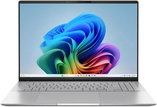 Main image of Asus Vivobook S16 AI PC Laptop 16" 3.2k OLED 120Hz (600nits 100% DCI-P3) AMD 10-core Ryzen AI 9 365 (Up to 50 TOPS) 32GB DDR5 4TB SSD RGB Backlit FHD IR Camera Win11