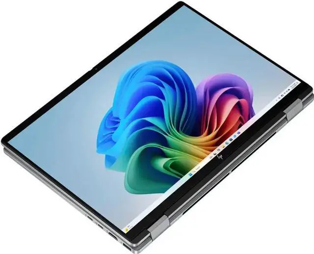 Alt view image 2 of 5 - HP OmniBook X Flip 2-in-1 Copilot+ AI PC Laptop 14" WUXGA Touch 400nits AMD 6-core Ryzen AI 5 340 (Up to 50 TOPS) 16GB DDR5 1TB SSD Backlit Wi-Fi6E 5MP IR Camera Poly Win11
