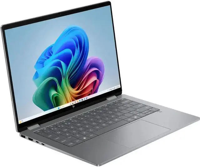 Alt view image 4 of 5 - HP OmniBook X Flip 2-in-1 Copilot+ AI PC Laptop 14" WUXGA Touch 400nits AMD 6-core Ryzen AI 5 340 (Up to 50 TOPS) 16GB DDR5 1TB SSD Backlit Wi-Fi6E 5MP IR Camera Poly Win11