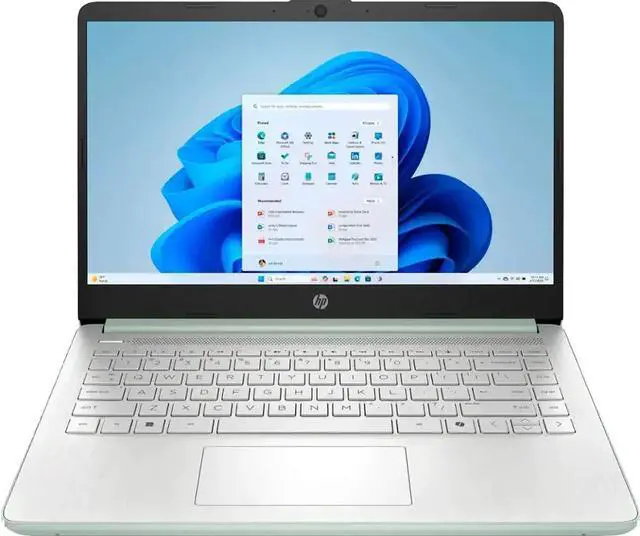 Main image of HP 14 Lightweight Business & Student Portable Laptop 14" HD Anti-glare Intel 4-core N150 16GB RAM 192GB Storage (128GB UFS + 64GB SD Card) USB-C Long-Lasting Battery Win11
