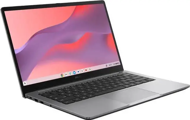 Alt view image 2 of 4 - Asus Chromebook CX14 Lightweight Premium Student Laptop 14" FHD Anti-Glare Intel Celeron N4500 4GB RAM 192GB Storage (64GB eMMC + 128GB SD Card) USB-C Long-Lasting Battery Google AI
