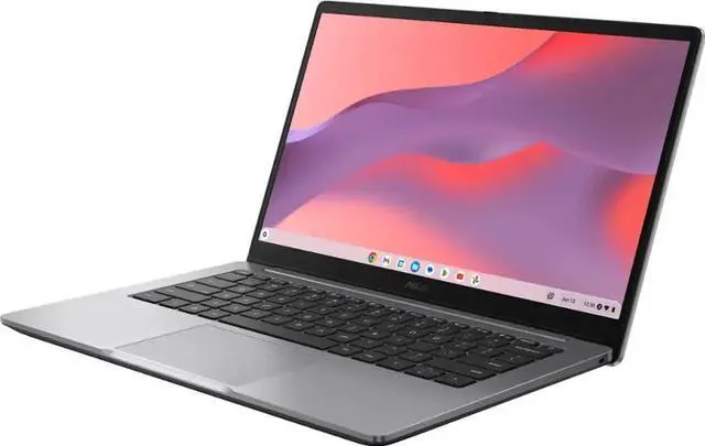 Alt view image 3 of 4 - Asus Chromebook CX14 Lightweight Premium Student Laptop 14" FHD Anti-Glare Intel Celeron N4500 4GB RAM 192GB Storage (64GB eMMC + 128GB SD Card) USB-C Long-Lasting Battery Google AI