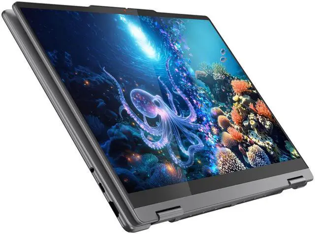 Alt view image 2 of 7 - Lenovo Yoga 7 2-in-1 Laptop 14" WUXGA OLED Touch (600nits HDR) Intel 8-core Ultra 5 226V (Up to 40 TOPS) 16GB DDR5 512GB SSD Backlit Fingerprint 5MP IR Privacy Camera Yoga Pen Win11 Copilot