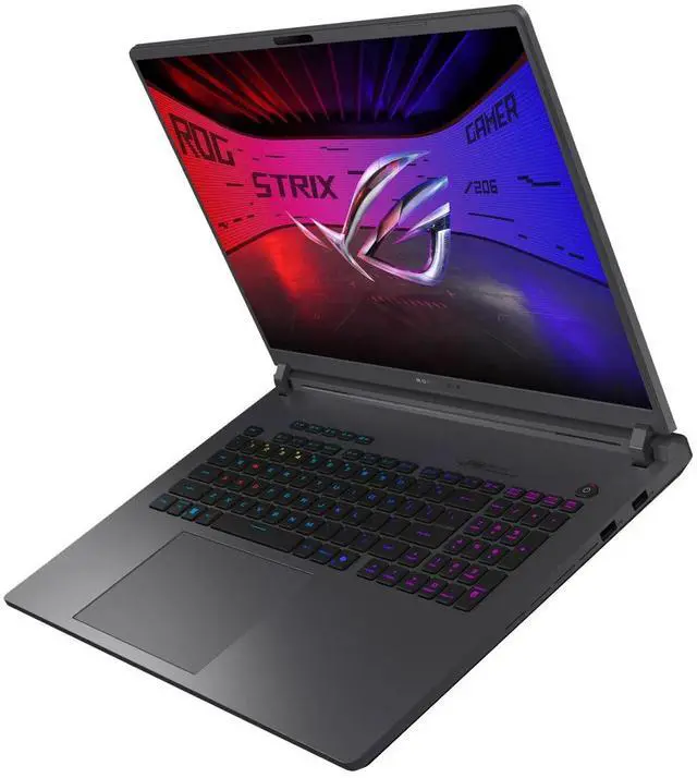 Alt view image 6 of 7 - Asus ROG Strix G18 G815 Gaming AI PC Laptop 18" 2.5k (2560x1600) 240Hz (100% DCI-P3, 3ms) Intel 24-core Ultra 9 275HX 32GB DDR5 1TB SSD GeForce RTX 5060 RGB Backlit Wi-Fi7 Win11 Copilot AI