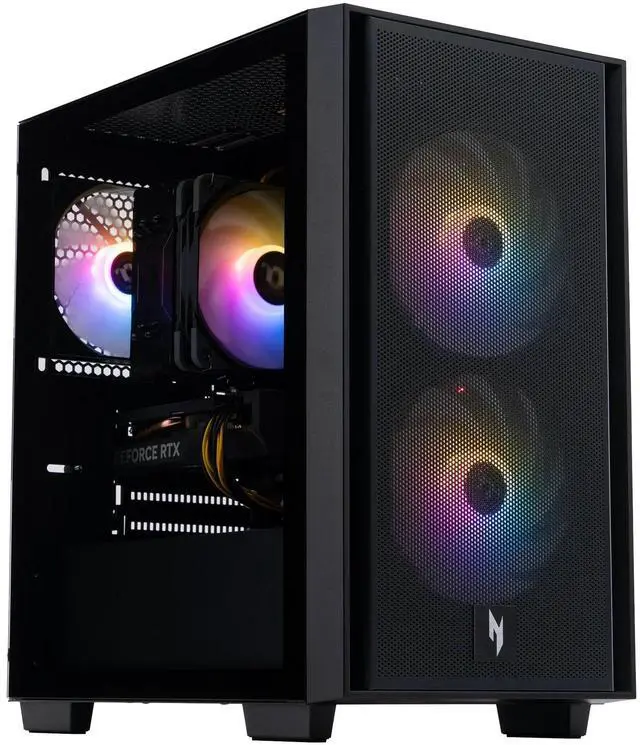 Main image of Acer Nitro 60 Gaming Desktop Computer AMD Octa-core Ryzen 7 7700 (>i9-13900H) 32GB DDR5 2TB SSD GeForce RTX 5070 12GB GDDR7 DLSS4 (Up to 988 AI Tops) 850W 80+ Gold PSU USB-C DisplayPort Win11