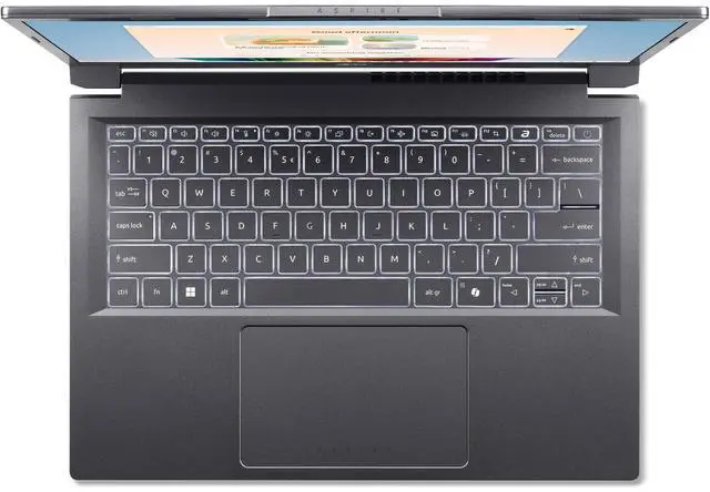 Alt view image 2 of 7 - Acer Aspire 14 AI Portable Laptop 14" WUXGA IPS Touchscreen Intel 8-core Ultra 7 258V (Up to 47 NPU TOPS - Up to 64 GPU TOPS) 32GB DDR5 1TB SSD Backlit Wi-Fi 6E FHD Webcam Win11 Copilot+ AI