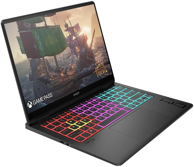 Alt view image 2 of 6 - HP Omen Transcend 14 Gaming AI Laptop 14" 3k OLED 120Hz (100% DCI-P3, HDR 500nits) Intel 16-core Ultra 9 285H 32GB RAM 1TB SSD GeForce RTX 5070 (798 AI TOPS) RGB Backlit Thunderbolt Win11