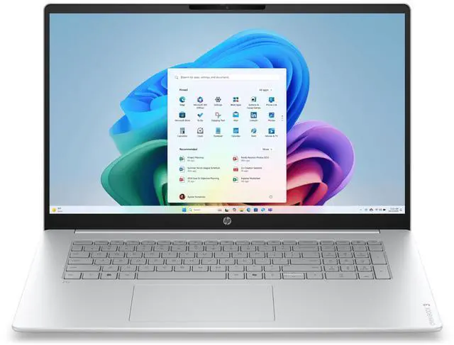 Main image of HP OmniBook 3 Business Laptop 17.3" FHD IPS Touchscreen AMD 6-core Ryzen 5 130 32GB RAM 2TB SSD Backlit Type-c FHD Privacy Camera Long-Lasting Battery Win11