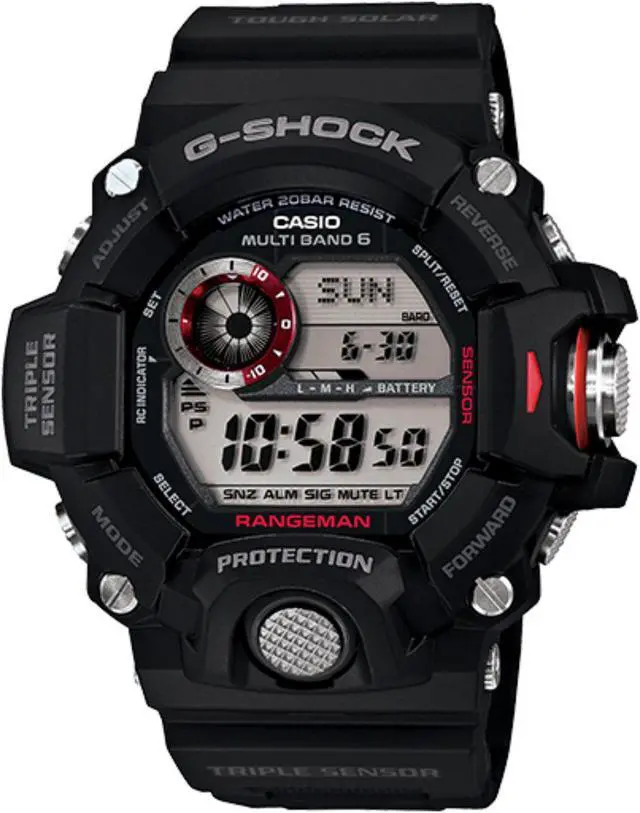 Alt view image 2 of 15 - Casio G-Shock Master Of G Rangeman Solar Atomic Watch GW9400-1