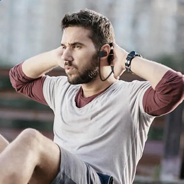 Alt view image 2 of 6 - Neckband Sport Wireless Earbuds/Headsets - Green