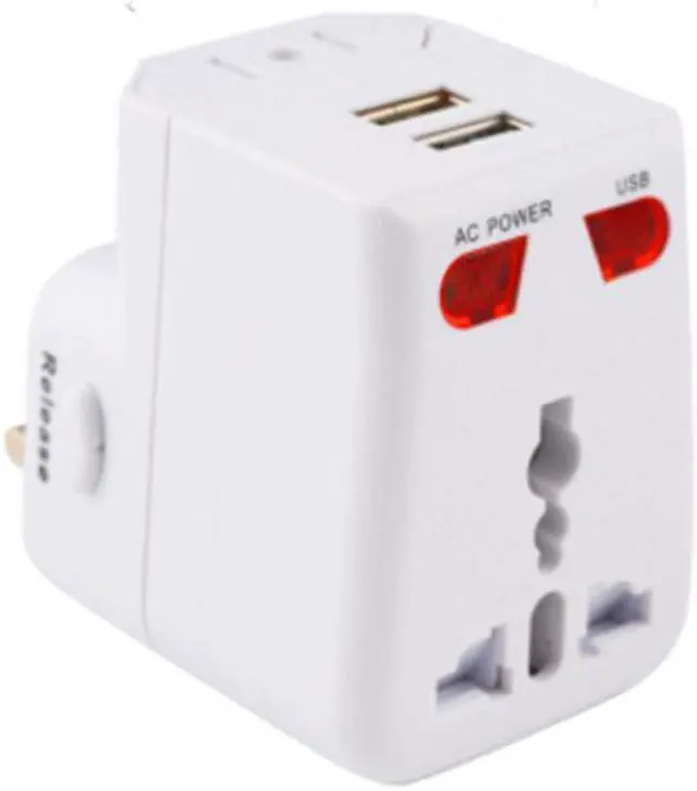 Alt view image 2 of 10 - Universal Travel Adapter with 2 USB