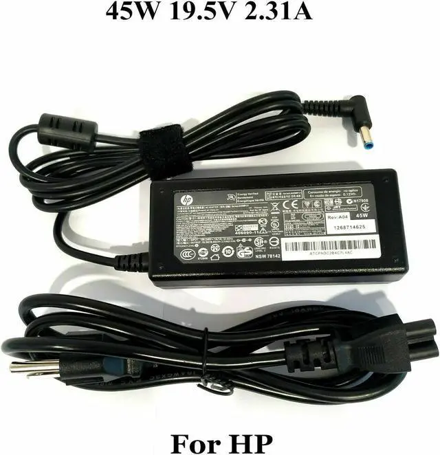 Alt view image 3 of 4 - Genuine OEM 45W HP AC Adapter Charger 740015-002 741727-001 19.5V 2.31A Blue tip