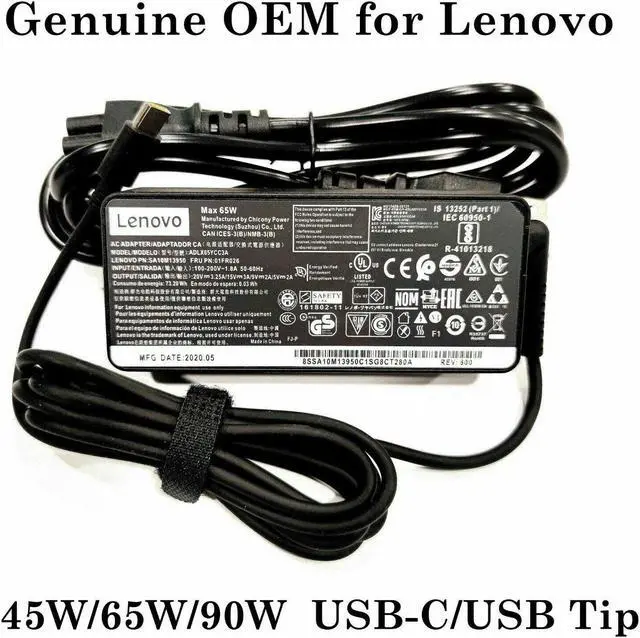 Main image of Genuine OEM Lenovo 65W USB-C ThinkPad Adapter Charger Power Supply