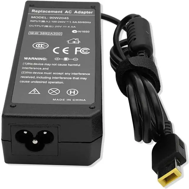 Alt view image 2 of 3 - 20V 4.5A 90W AC Adapter Charger For Lenovo Thinkpad 0B46994 Power Supply Cord